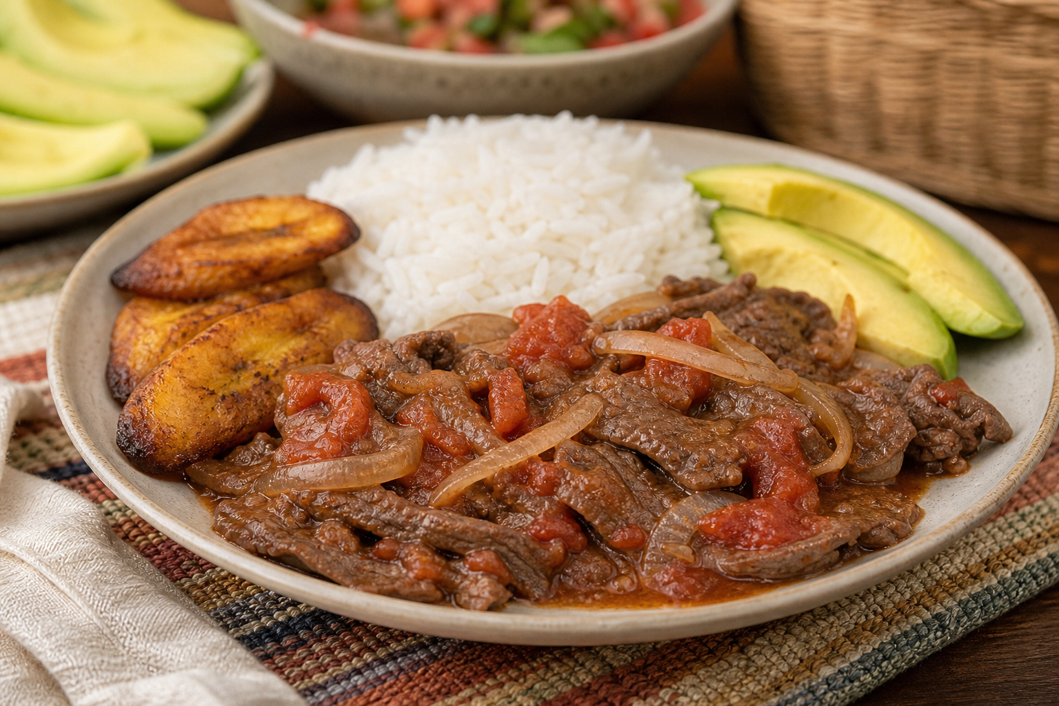 Colombian carne en bistec