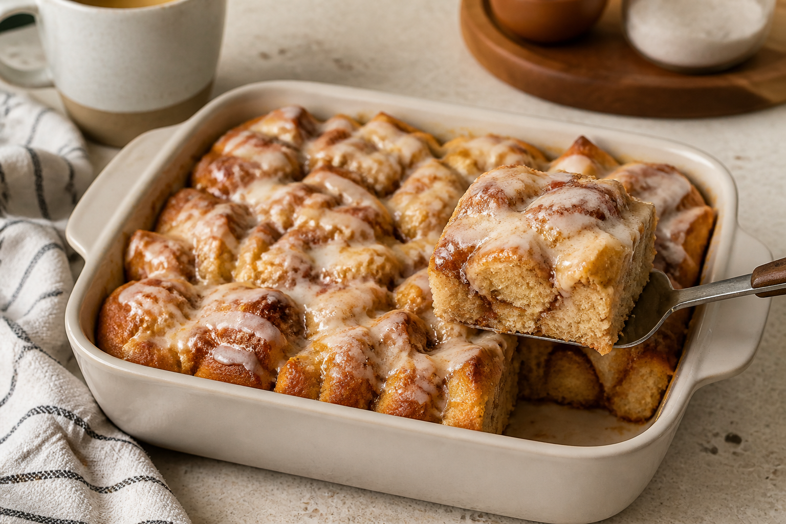Copycat cinnamon roll casserole