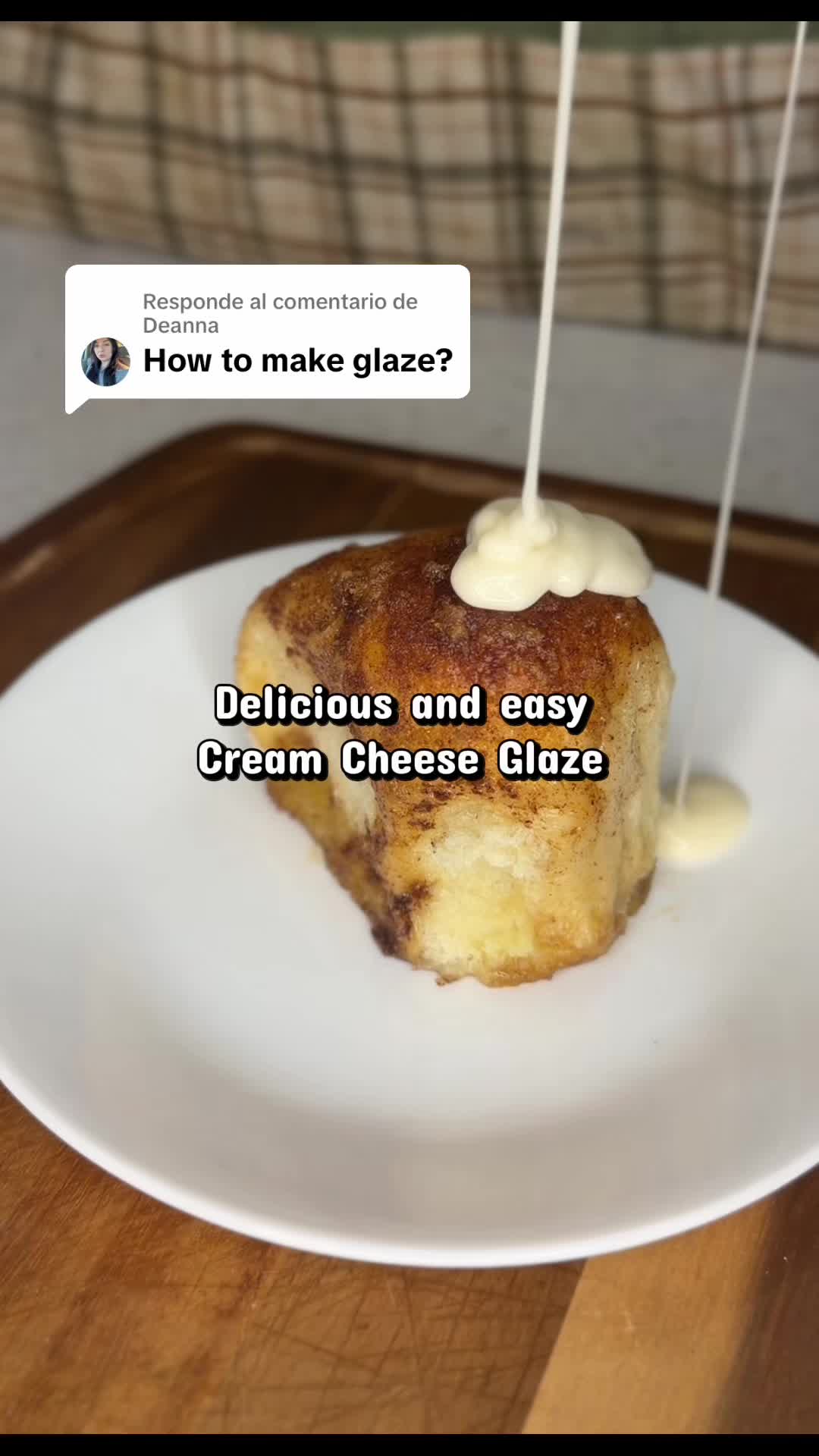 Cream cheese glaze