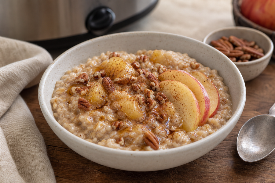 Crockpot Apple Cinnamon Oatmeal