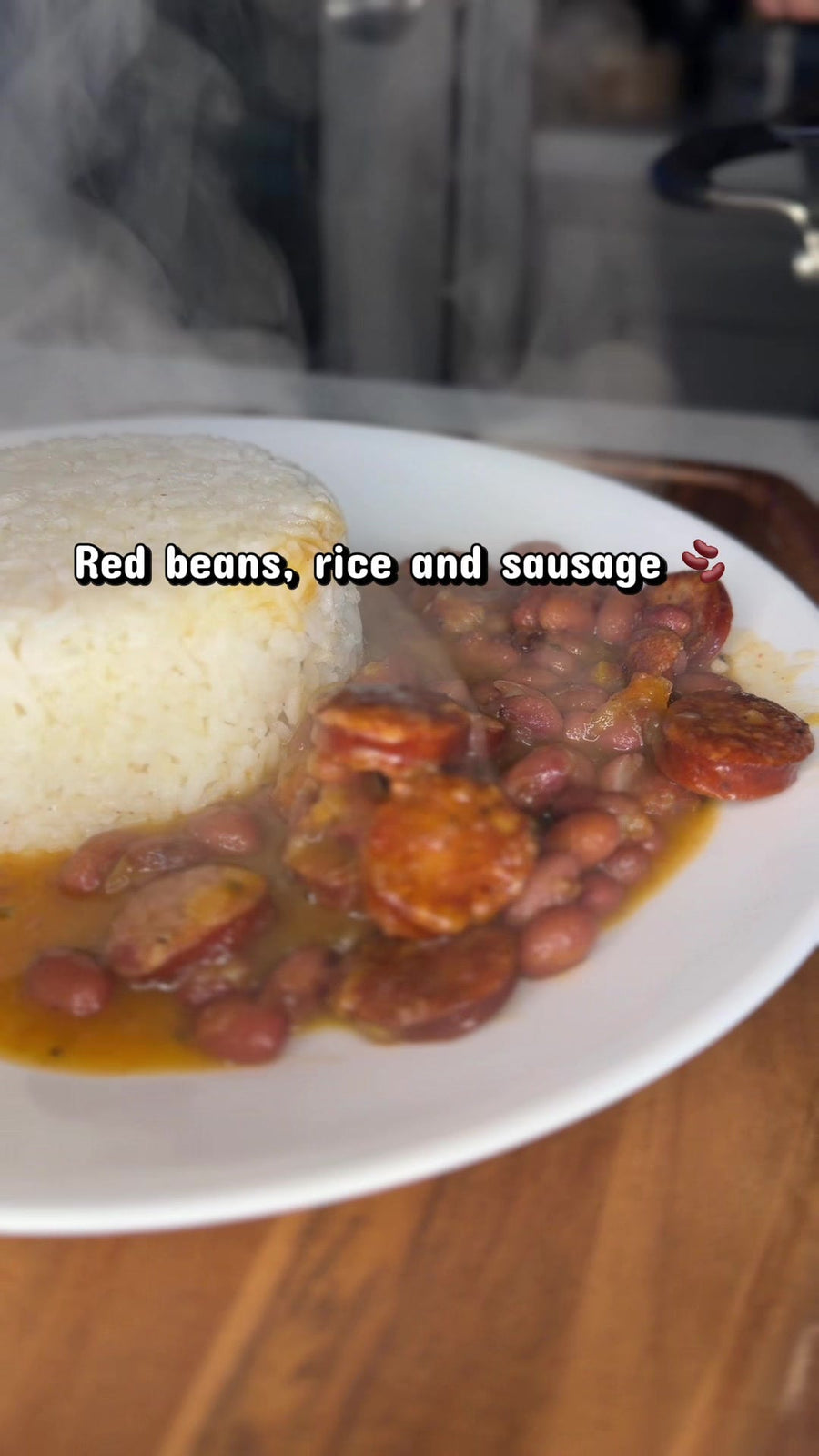 Pressure Cooker Red Beans and Rice with Smoked Sausage