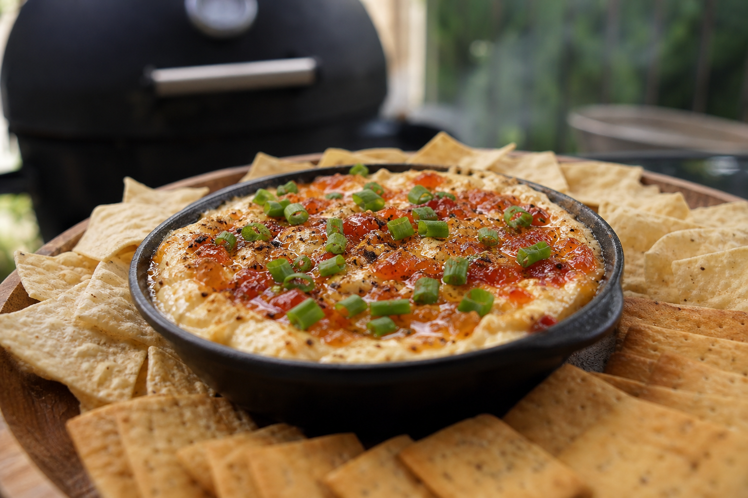 Smoked cream cheese dip