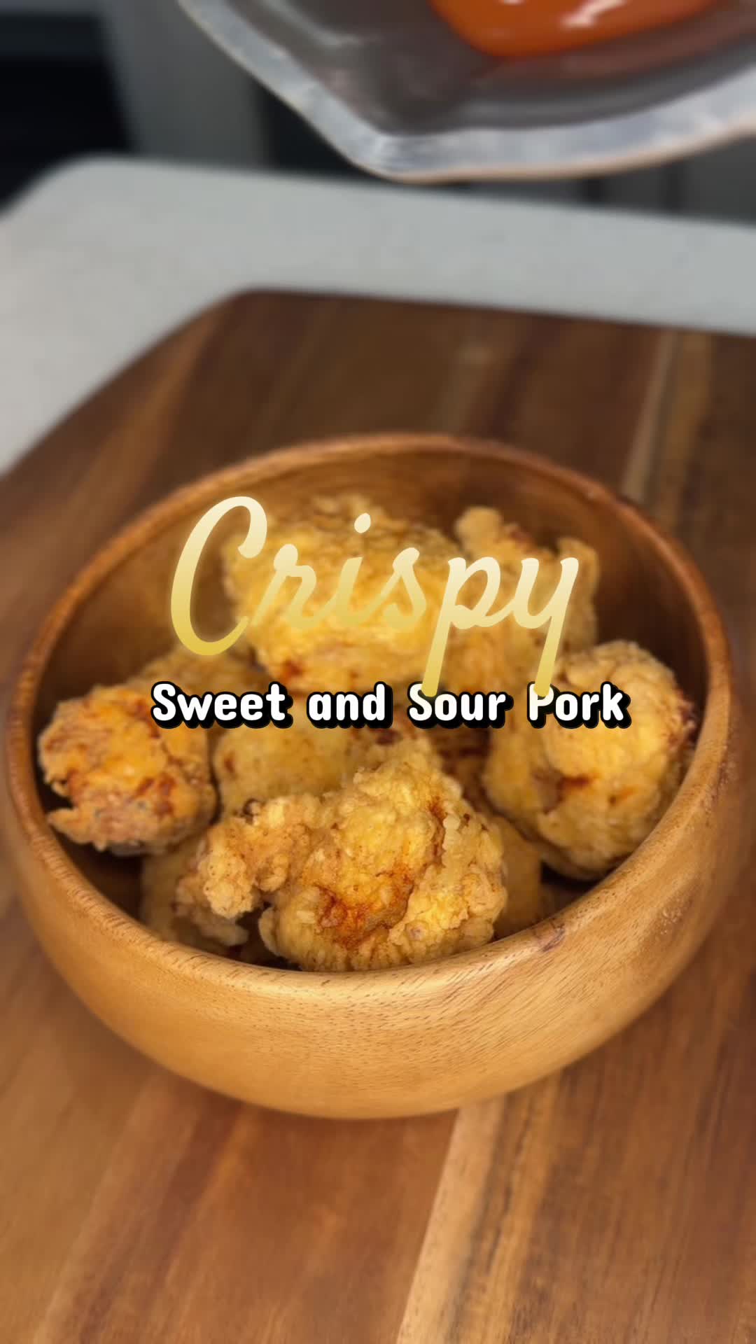Sweet and sour pork with peppers and pineapple